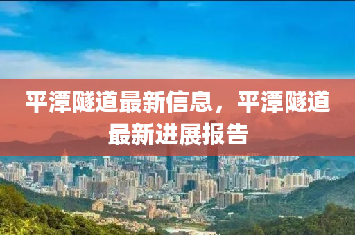 平潭隧道最新信息，平潭隧道最新進展報告圣農(nóng)（天津）集團有限公司