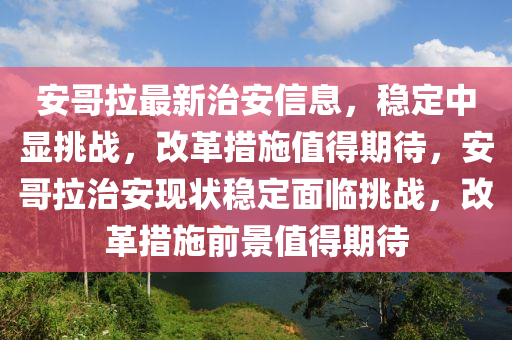 安哥拉最新治安信息，穩(wěn)定中顯挑戰(zhàn)，改革措施值得期待，安哥拉治安現(xiàn)狀穩(wěn)定面臨挑戰(zhàn)，改革措施前景值得期待圣農(nóng)（天津）集團(tuán)有限公司