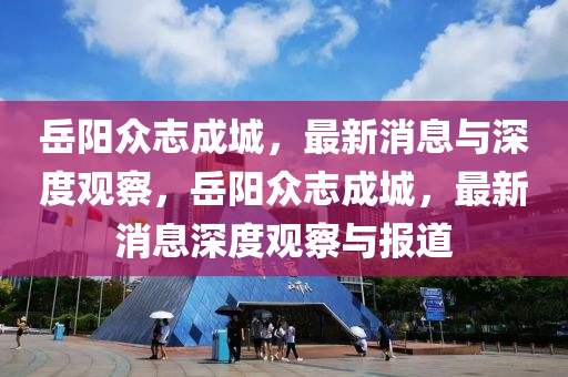 岳陽(yáng)眾志成城，最新消息與深度觀察，岳陽(yáng)眾志成城，最新消息深度觀察與報(bào)道圣農(nóng)（天津）集團(tuán)有限公司