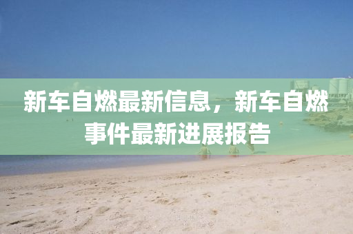 新車自燃最新信息，新車自燃事件最新進(jìn)圣農(nóng)（天津）集團(tuán)有限公司展報告