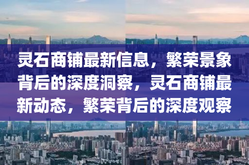 靈石商鋪?zhàn)钚滦畔?，繁圣農(nóng)（天津）集團(tuán)有限公司榮景象背后的深度洞察，靈石商鋪?zhàn)钚聞?dòng)態(tài)，繁榮背后的深度觀察