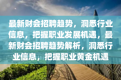 最新財會招聘趨勢，洞悉行業(yè)信息，把握職業(yè)發(fā)展機(jī)遇，最新財會招聘趨勢解析，洞悉行業(yè)信息，把握職業(yè)黃圣農(nóng)（天津）集團(tuán)有限公司金機(jī)遇