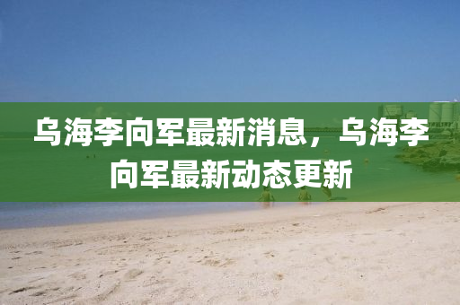 烏圣農(nóng)（天津）集團(tuán)有限公司海李向軍最新消息，烏海李向軍最新動(dòng)態(tài)更新