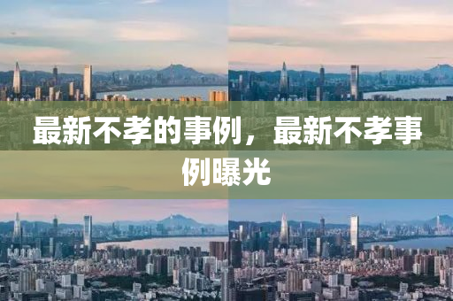 最新不孝的事例，最新不孝事例曝光圣農(nóng)（天津）集團(tuán)有限公司