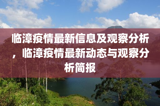 臨漳疫情最新信息及觀察分析，臨漳疫情最新動態(tài)與觀察分析簡報
