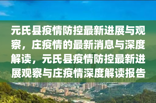 元氏縣疫情防控最新進展與觀察，莊疫情的最新消息與深度解讀，元氏縣疫情防控最新進展觀察與莊疫情深度解讀報告圣農(nóng)（天津）集團有限公司